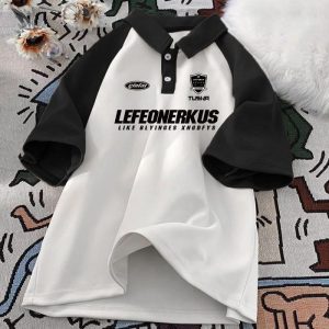 Kaos Polo Pria Simple Korean Style Casual Lengan Pendek