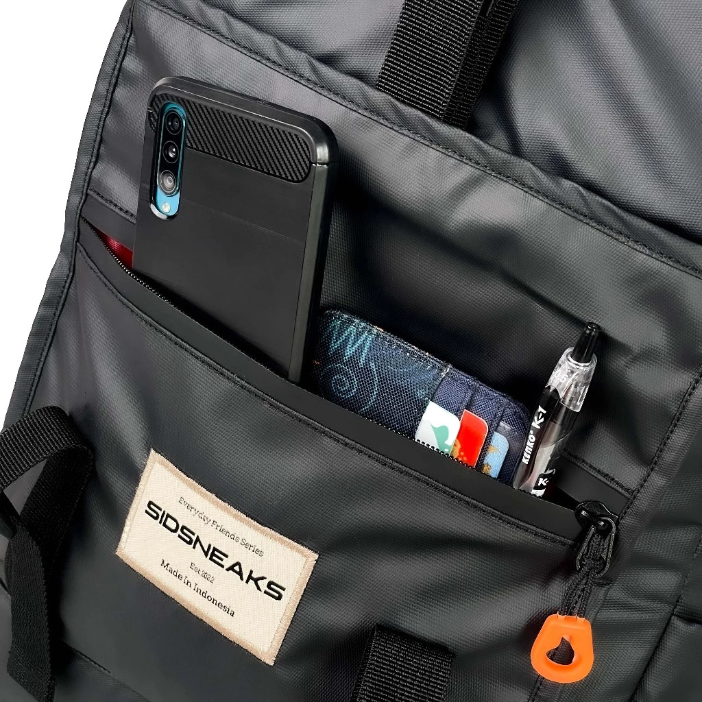 Tas Ransel Pria Waterproof - Urban Black - Image 2