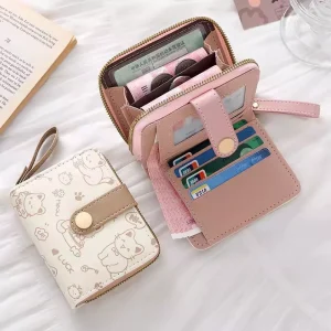 Dompet Lipat Wanita Cute Dompet Genggam Wanita Aestehic Terbaru Kekinian