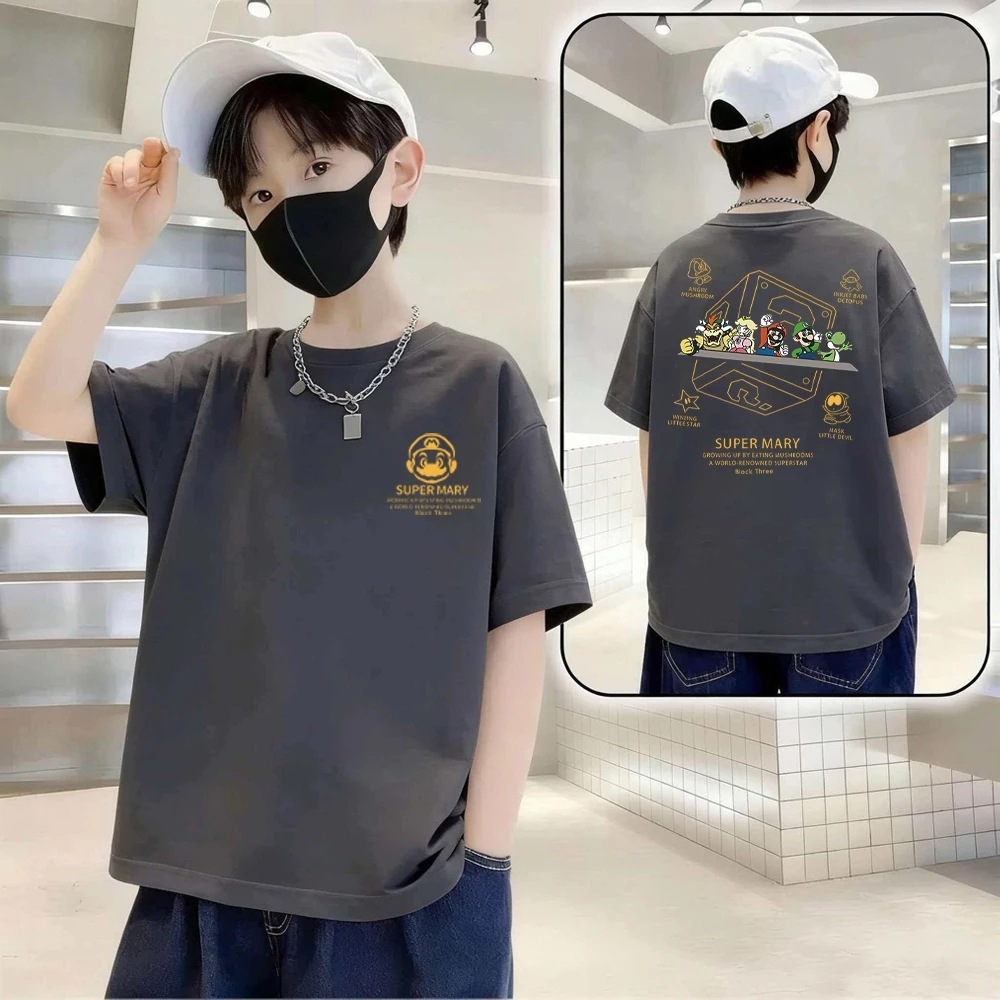 Kaos Anak 1-12 Tahun Katun Combed Anak-anak Lengan Pendek Unisex Pria Wanita Premium - Image 2