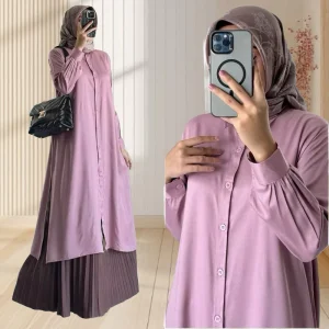 Wanita Muslim Bahan Rayon Twill Premium Ukuran XL