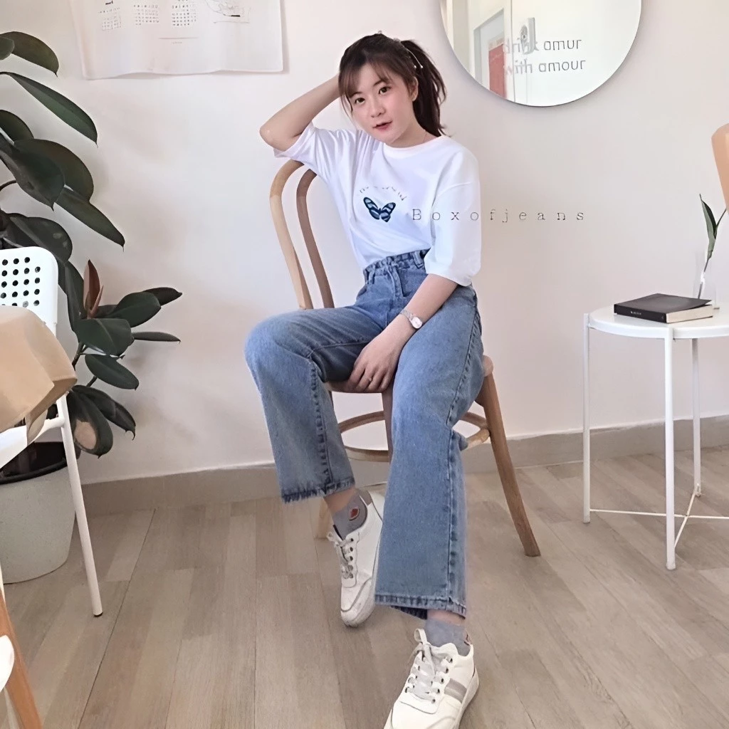 Celana Kulot Jeans Wanita Premium Lembut Dan Nyaman - Image 3